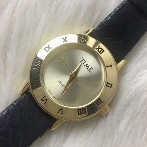 Time magazine watch classic black roman numeral